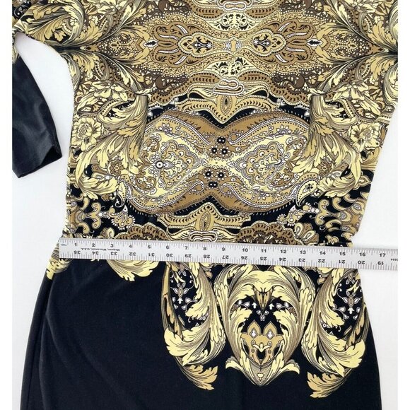 Cartise Women’s Cold Shoulder Scroll Motif Dress Size 6 - Picture 8 of 10